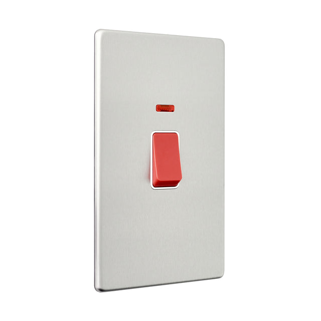 45A Large Plate DP Switch with Neon