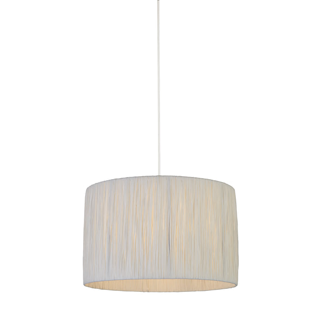 Raffia Drum Shade 35CM - White