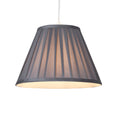 Raye Taper Pleatsilk Shade 30Cm Charcoal