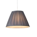 Raye Taper Pleatsilk Shade 40Cm Charcoal