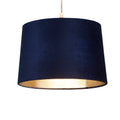 Velvet Drum Shade 30Cm Navy