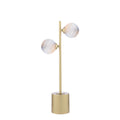 Spiral 2Lt Table Lamp Gold Complete With Planet Style Gls