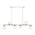 Spiro 6 Light 450mm Semi Flush Matt Black