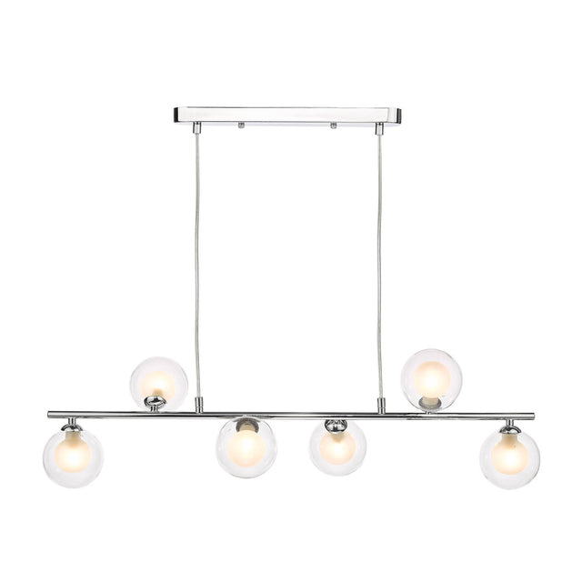 Spiro 6 Light 450mm Semi Flush Matt Black