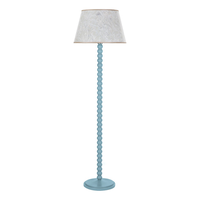 Spool Floor Lamp Blue Base Only