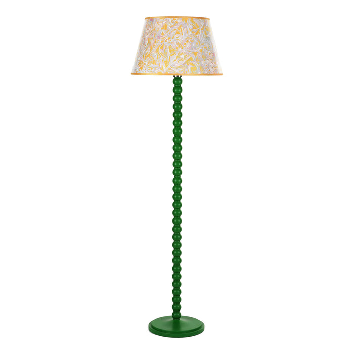 Spool Floor Lamp Gloss Green Base Only