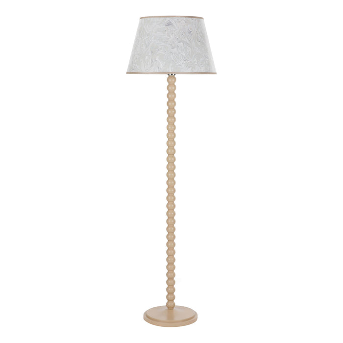 Spool Floor Lamp Gloss Taupe Base Only