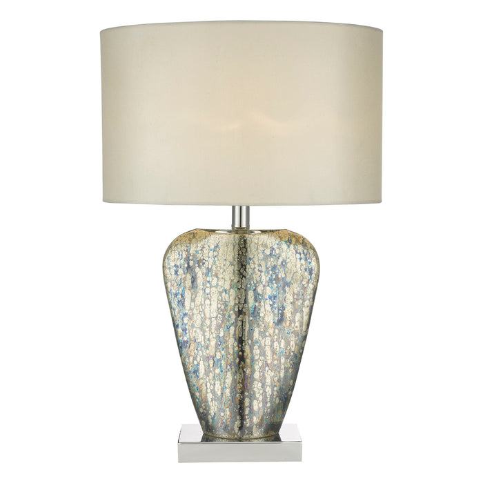 Syracuse Table Lamp Mercury Glass With Shade