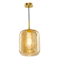 Tavia 1Lt Pendant Gold & Amber