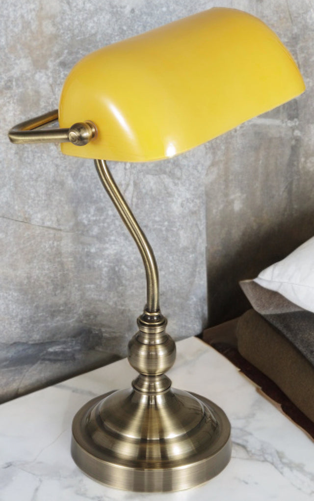 Yellow Executive Table Lamp