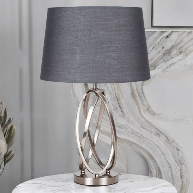 Satin Nickel Table Lamp