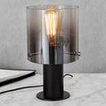 Fading Black Vintage Style Glass Table Lamp