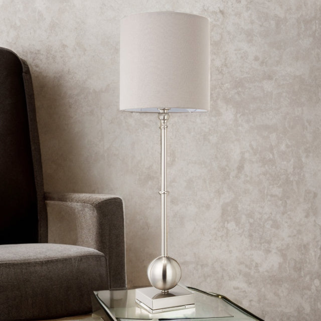 Brush Nickel Classic Table Lamp