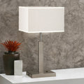 Antique Brass W/ Oatmeal Shade Ultra Lounge Table Lamp