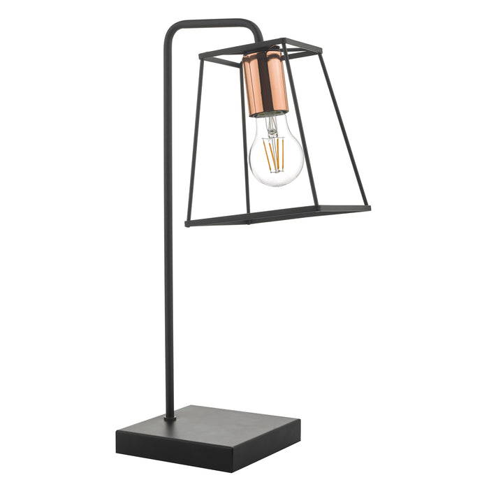 Tower Table Lamp Black & Copper