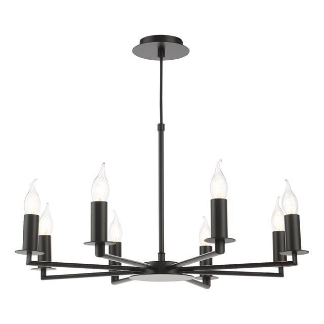 Tyler Pendant Chrome and White with Shade