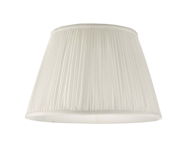 Ulyana Ivory Faux Silk Pleated Shade 40cm