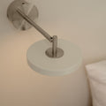 Asteria Short wall lamp, steel, nuance mist - lifestyle