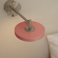 Asteria Short wall lamp, steel, nuance rose, hardwired - lifestyle