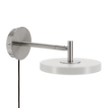 Asteria Short wall lamp, steel, nuance mist