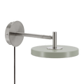 Asteria Short wall lamp, steel, nuance olive