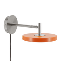 Asteria Short wall lamp, steel, nuance orange
