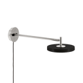 Asteria Long wall lamp, steel, black