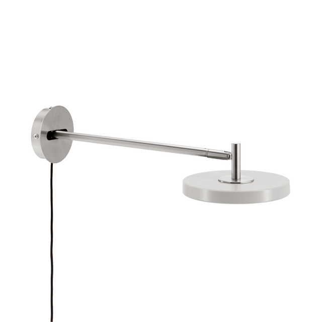 Asteria Long wall lamp, steel, nuance mist
