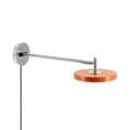 Asteria Long wall lamp, steel, nuance orange