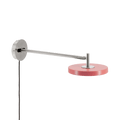 Asteria Long wall lamp, steel, nuance rose