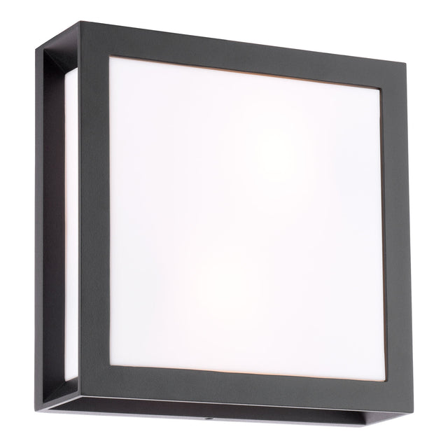 Vayu Square Flush Black IP44