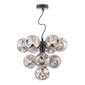 Vine 10Lt Tree Pendant Black Complete With Organic Ball Gls Smoked