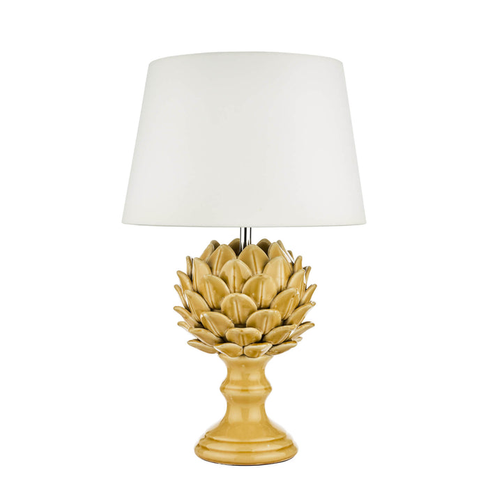 Violetta Table Lamp Yellow Ceramic Base Only