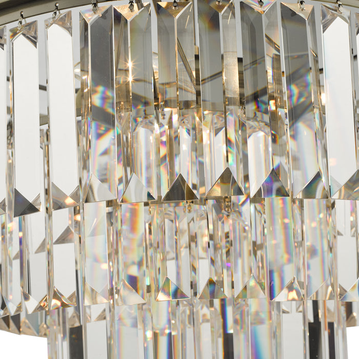 Vyana 4 Light Pendant Antique Brass Crystal
