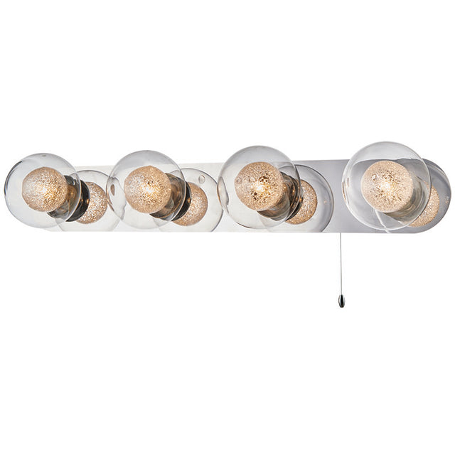 POLISHED CHROME ACQUA GLOBE WALL LIGHT