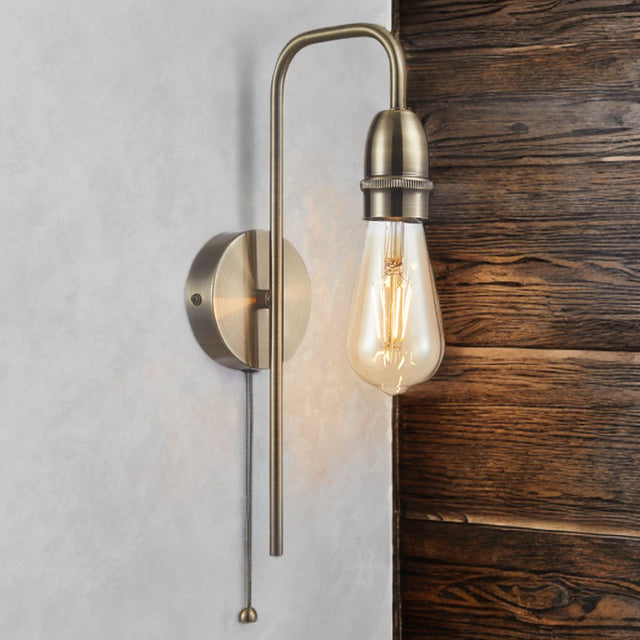 Antique Brass Venus Wall Light (Lamp Not Included)