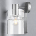 Silver Finish W/ Clear Glass Camden Wall Light