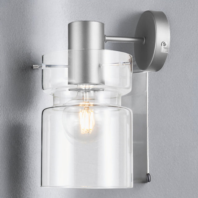 Silver Finish W/ Clear Glass Camden Wall Light