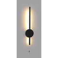 Corona Ultra-Modern Led Wall Lamp C/W Opal Diffuser And Matt Black Metalwork.
