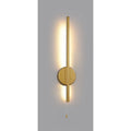 Corona Ultra-Modern Led Wall Lamp C/W Opal Diffuser And Painted Gold Metalwork.