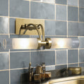 Antique Brass Bathroom Wall Light