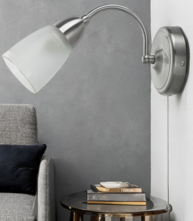 Satin Nickel Wall Light