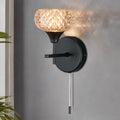 Ip44 Alpine 1L Black Wall Lightt