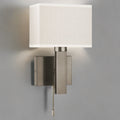 Antique Brass W/ Oatmeal Shade Décor Wall Light