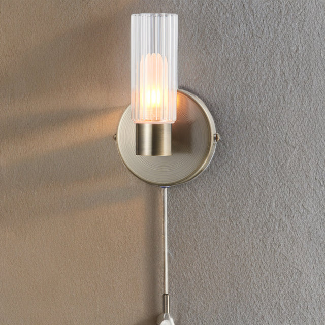 Oilivia Ribbed Wall Light 1L (Antique Brass)