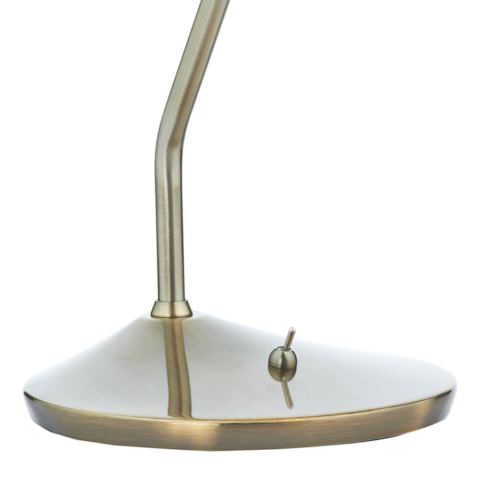 Wellington Task Table Lamp Antique Brass LED