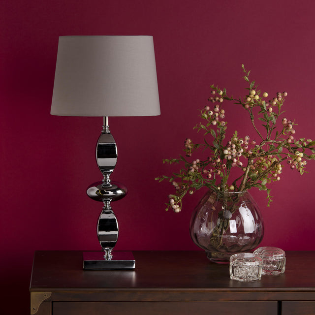 Wickford Table Lamp Polished Chrome With Shade
