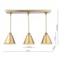 Joules Wollaton Three Bar Ceiling Light
