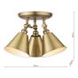 Joules Wollaton Three-Way Ceiling Light