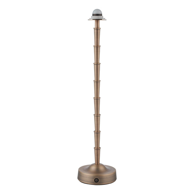 Wyman Rechargeable Table Lamp Large Antique Bronze Base Only LED